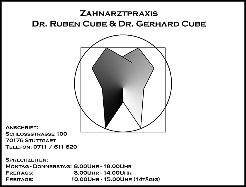 Zahnarztpraxis Stuttgart-West: Dr. Ruben Cube und Dr. Gerhard Cube
